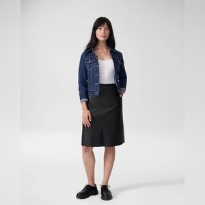Universal Standard Vegan Leather A-Line Skirt sz XL (14-16) NWT